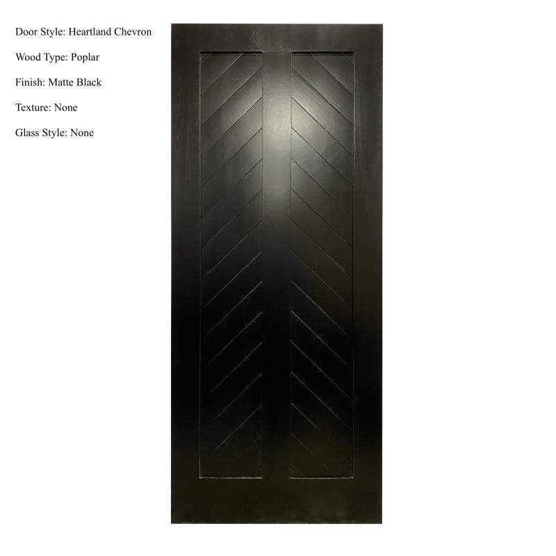 Heartland Chevron Interior Door Rustica